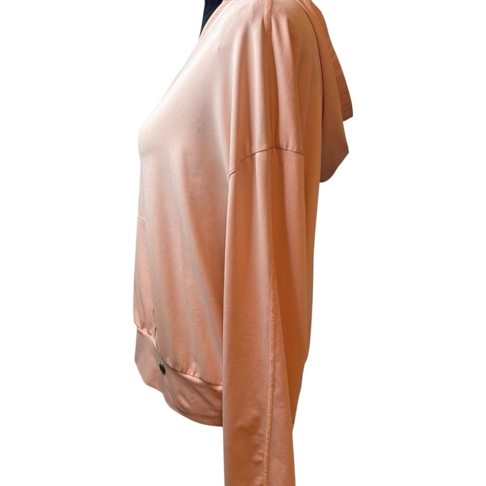 Women’s Peach V-Neck Hoodie Top - Picture 3 of 8